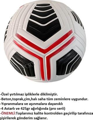 Maç Topu Ultra Dayanıklı Profesyonel Futbol Topu Hali Saha Sert Zemin Futbol Topu