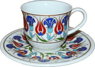 Armada Çini Armada Cini Ar 653 Altın Yaldızlı Porselen Fincan Takımı Kadife Kutu 6 Lı