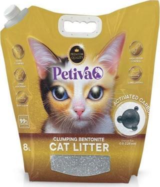 Petiva Özel Seri Aktif Karbonlu Kedi Kumu 8 Lt
