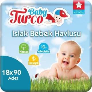 Baby Turco Islak Havlu 90lı x 18 Adet