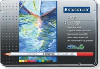 Staedtler M12 Karat Aquarell 12'li Kuru Boya Seti