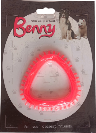 Benny Köpek Oyuncağı Üçgen 8 x 8.5 cm Kırmızı