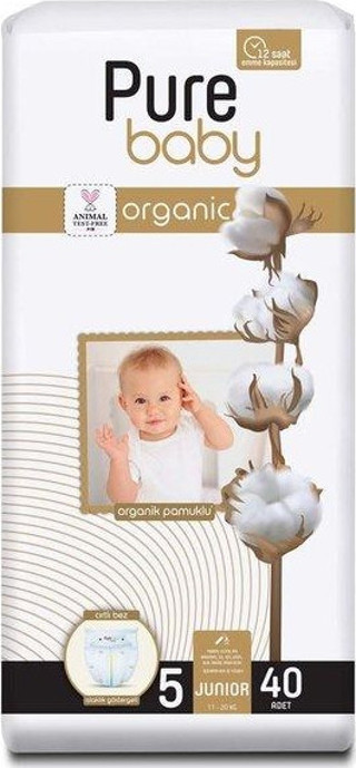 Pure Baby Bebek Bezi Pamuklu Junior 40 Adet