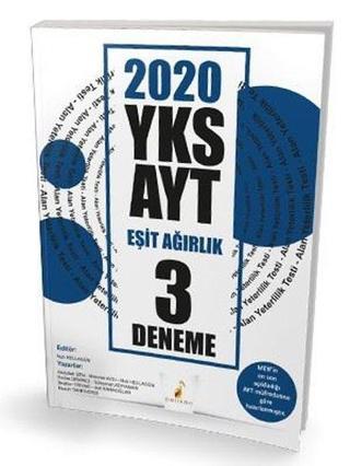 2020 YKS AYT Eşit Ağırlık 3 Deneme Sınavı Kolektif  Pelikan Yayınları
