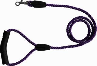 Üçlü Sarmallı Köpek Gezdirme Halatı 1 cm-120 cm Mor