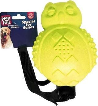 Playfull Sesli Lüx Baykuş Köpek Eğitim Oyuncağı 30x10 Cm Sarı