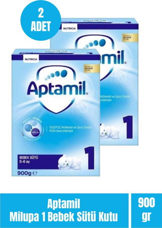 Aptamil Milupa 1 Bebek Sütü Kutu 900 gr 2 Adet