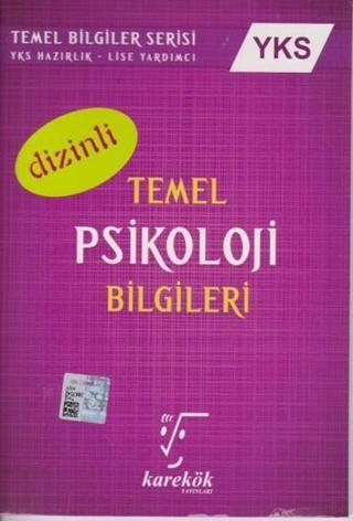 YKS Temel Psikoloji Bilgileri Dizinli - Ahmet Sezgin - Karekök Eğitim Yayınları