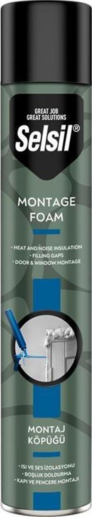 Selsil Poliüretan Montaj Dolgu Köpüğü PU Köpük 600 gr.