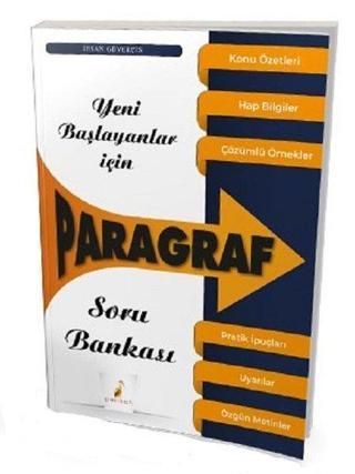 Yeni Başlayanlar İçin Paragraf Soru Bankası - İhsan Güverçin - Pelikan Yayınları