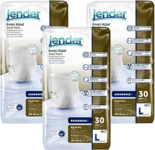 Jender Emici Külot Large (L) Hasta Bezi | 90 Adet - 3 Paket