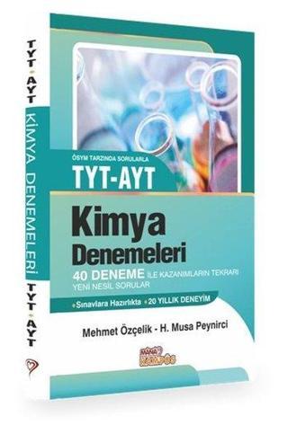 TYT AYT Kimya Denemeleri 40 Deneme - H. Musa Peynirci - Mana Kitap
