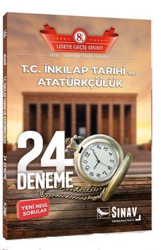Sınav 8.Sınıf LGS T.C. İnkılap Tarihi ve Atatürkçülük 24 Deneme - Kolektif  - Sınav Dergisi Yayınları