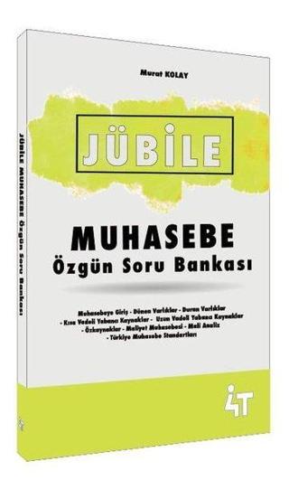 Jübile - Muhasebe Özgün Soru Bankası - Murat Kolay - 4T  Yayınları