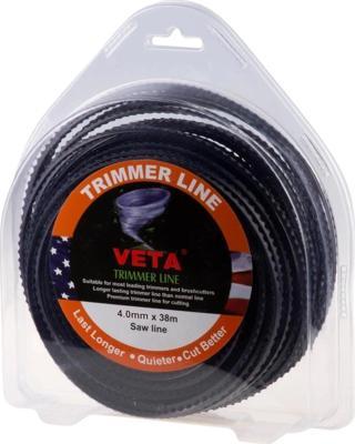 Veta Trimmer Line Misina 4.0 Mm 32M Siyah Tırtıklı