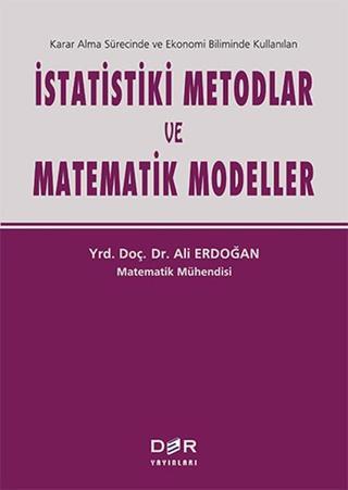 İstatistiki Metodlar ve Matematik Modeller Ali Erdoğan Der Yayınları