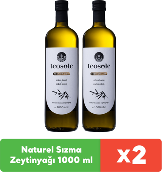 Teosole Naturel Sızma Zeytinyağı 1000 ml x 2 adet