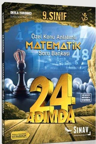 Sınav 9.Sınıf Matematik 24 Adımda Özel Konu Anlatımlı Soru Bankası - Kolektif  - Sınav Dergisi Yayınları