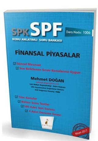 SPK-SPF Finansal Piyasalar Konu Anlatımlı Soru Bankası - Mehmet Doğan - Pelikan Yayınları