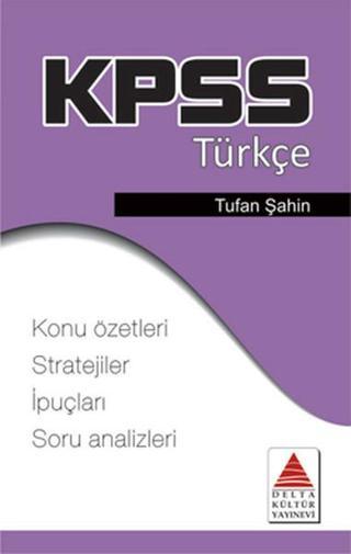 KPSS Türkçe Strateji Kartları - Tufan Şahin - Delta Kültür-Eğitim