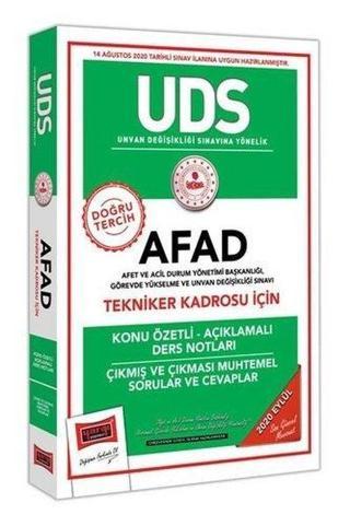 UDS AFAD Tekniker Kadrosu İçin Konu Özetli Çıkmış ve Çıkması Muhtemel Sorular - Kolektif  - Yargı Yayınları
