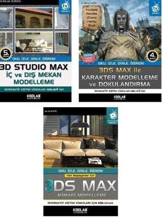 3D Studio Max Eğitim Seti - 3 Kitap Takım - Kolektif  - Kodlab
