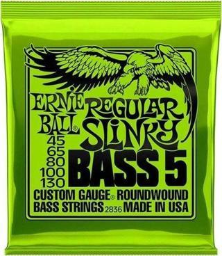 Ernie Ball P02836 Regular Slinky Nickel 45-130 (5 Telli) Bas Gitar Teli