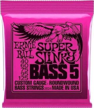 Ernie Ball P02824 Super Slinky Nickel 40-125 (5 Telli) Bas Gitar Teli