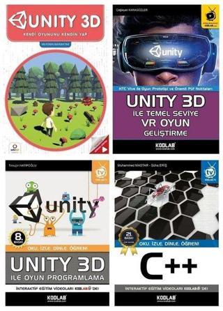 Unity 3D Eğitim Seti - 4 Kitap Takım - Kolektif  - Kodlab