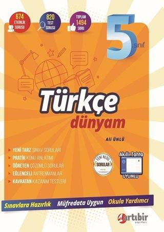 5.Sınıf Türkçe Dünyam Ali Ünlü Artıbir Yayınları