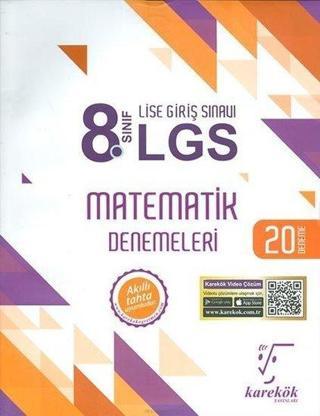 8.Sınıf LGS Matematik Denemeleri - Kolektif  - Karekök Eğitim Yayınları