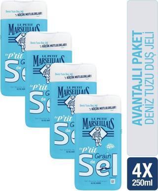 Le Petit Marseillais Bonheur Serisi Deniz Tuzu Duş Jeli 250 ml x 4