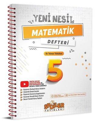 5.Sınıf Yeni Nesil Matematik Defteri - Kolektif  - Spoiler Yayınları