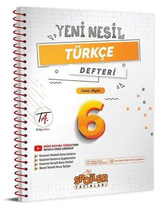 6.Sınıf Yeni Nesil Türkçe Defteri - Kolektif  - Spoiler Yayınları