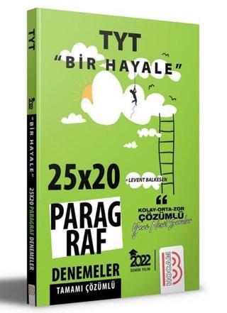 2022 TYT Bir Hayale Serisi Paragraf Denemeleri - Levent Balkesen - Benim Hocam Yayınları