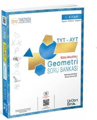 TYT AYT Geometri Soru Bankası - 1.Kitap - Kolektif  - Üç Dört Beş Yayınları