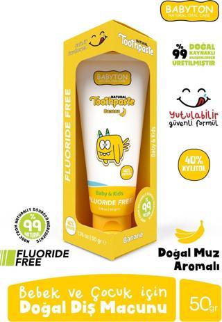 Babyton Doğal Muz Aromalı Diş Macunu