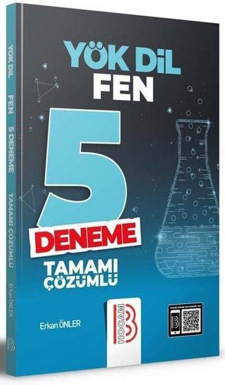 YÖKDİL Fen Tamamı Çözümlü 5 Deneme - Erkan Önler - Benim Hocam Yayınları