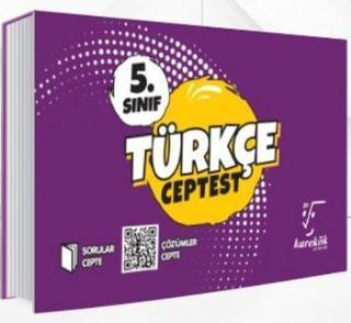 5.Sınıf Türkçe Cep Test Kolektif  Karekök Eğitim Yayınları