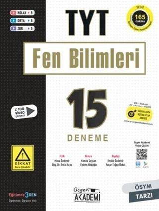 TYT Fen Bilimleri 15'li Deneme - Kolektif  - Üçgen Akademi