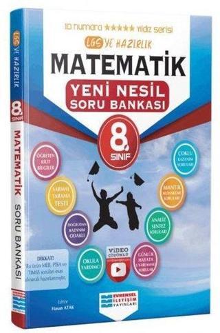 8.Sınıf Matematik Video Çözümlü Soru Bankası - Kolektif  - Evrensel İletişim Yayınları