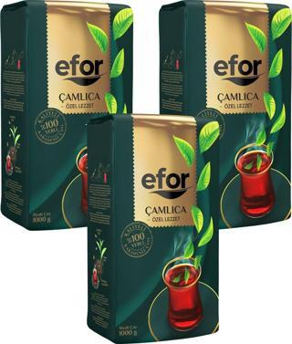 Efor  Çamlıca Siyah Dökme Çay 1.000Gr X 3 Adet