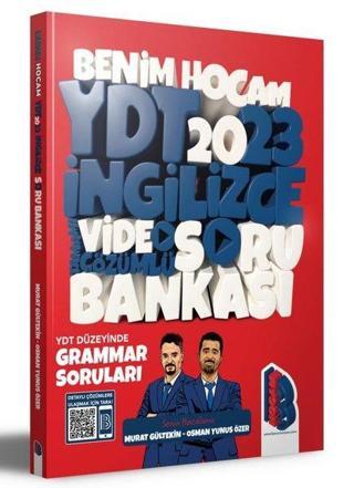 2023 YDT İngilizce Tamamı Video Çözümlü Soru Bankası - Murat Gültekin - Benim Hocam Yayınları
