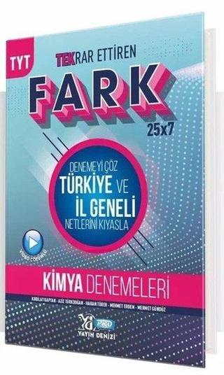 TYT Kimya Fark 25x7 Tekrar Ettiren Deneme - Kolektif  - Yayın Denizi Yayınları