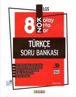 8.Sınıf LGS KOZ Türkçe Soru Bankası - Kolektif  - Gama Okul