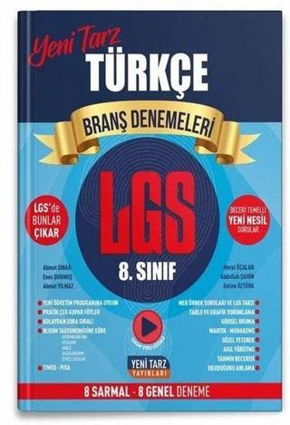 8.Sınıf LGS Türkçe Branş Deneme - Kolektif  - Yeni Tarz Yayınları