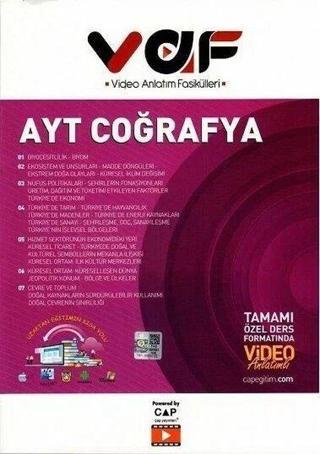 AYT Coğrafya Video Anlatım Fasikülleri - Kolektif  - Vaf Yayınları