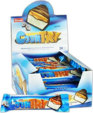 Elvan Country Hindistan Çevizli Bar 18 Gr. 24 Adet (1 Paket)
