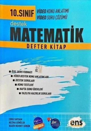 10.Sınıf Matematik Destek Defterim - Kolektif  - Ens Yayıncılık