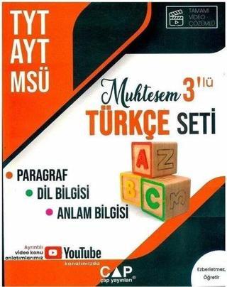 TYT AYT MSÜ Muhteşem 3'lü Türkçe Set - Kolektif  - Çap Yayınları